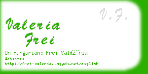 valeria frei business card